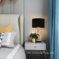 Gold metal bar decoration luxury style table lamp